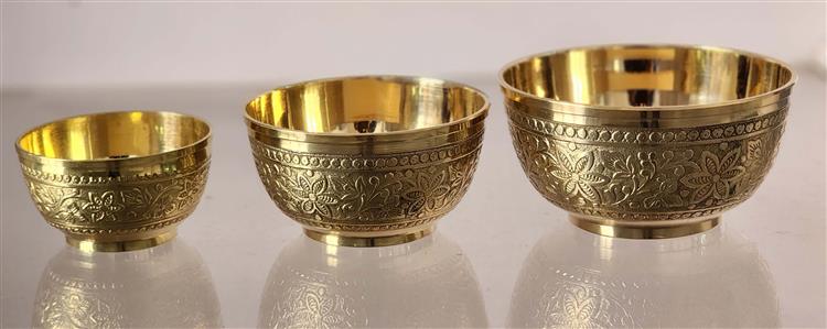 BRASS EMBOSSED PYALI BOWL