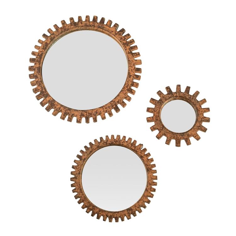 SEI GEAR METAL MIRROR SET OF 3
